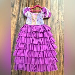 Princess Rapunzel Kids Costume. Heavily layered skirt. Disney Store costume.